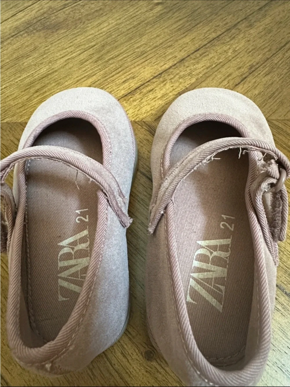 Zara Kids Dusty Rose Mary Jane Shoes